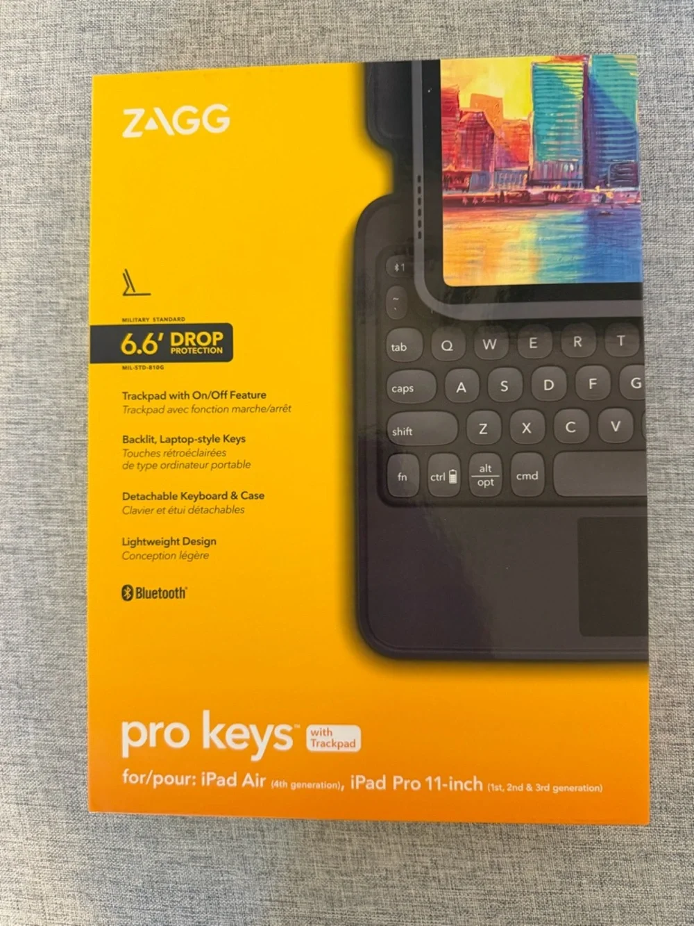 ZAGG Pro Keys Detachable Case & Wireless Keyboard with Trackpad